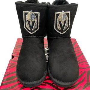 Vegas Golden Knights Rhinestone Boots
